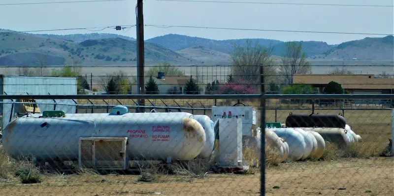 Depósito de gas propano de GLP